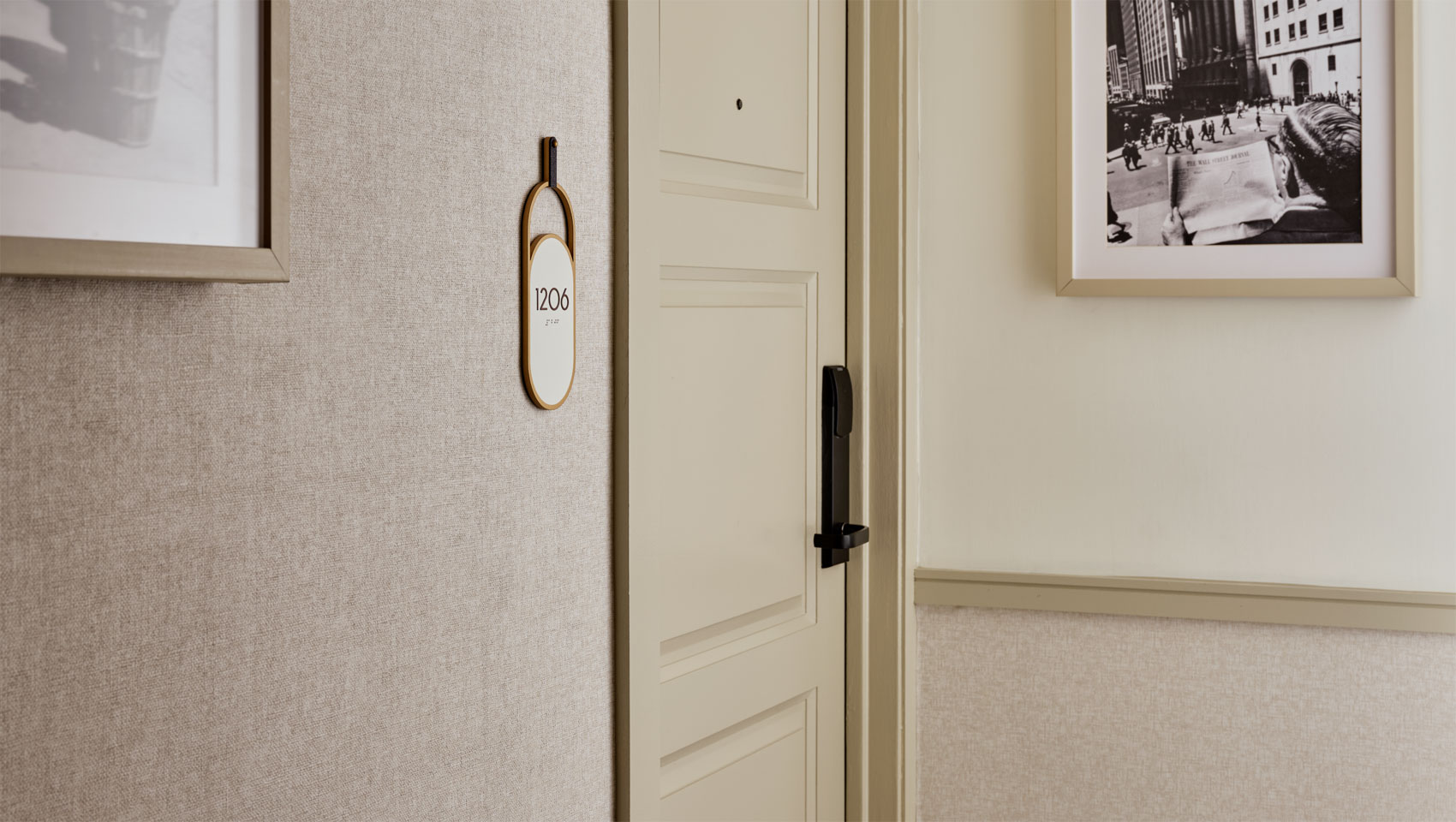 Hotel Guestroom Door at 70 Park Ave
